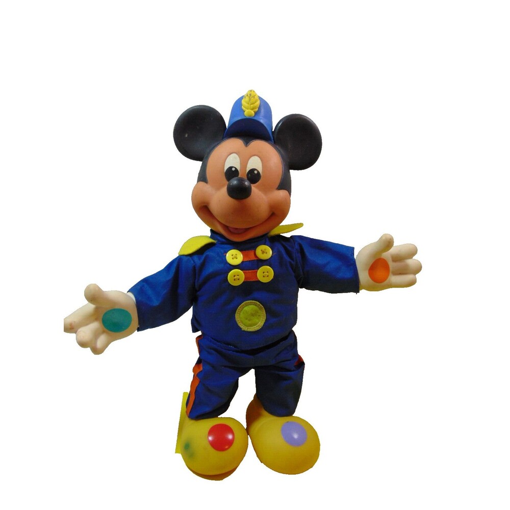 Vtg. Disney Mickey Mouse Marching Band Squeaking Toy 1990s Mattel